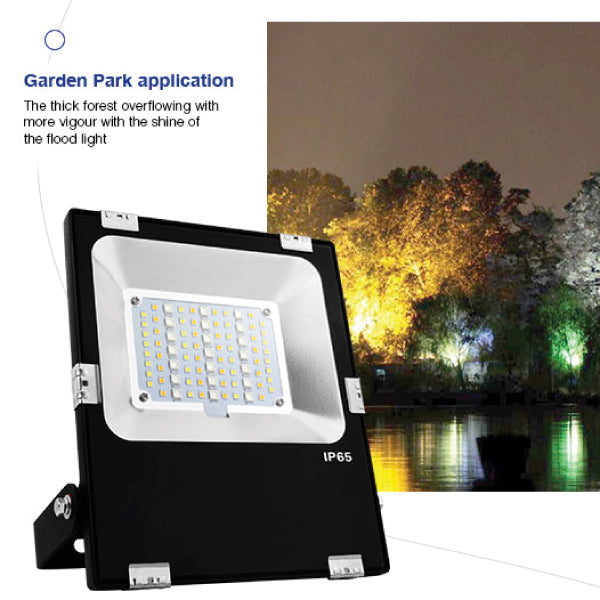 FUTT03 Outdoor 30W RGB+CCT LED Floodlight