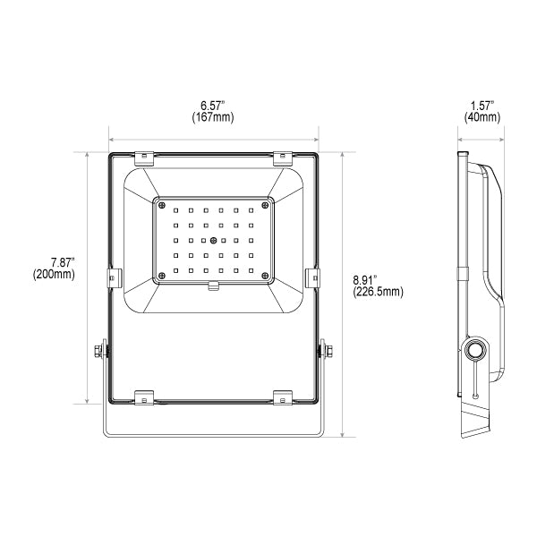 FUTT03 Outdoor 30W RGB+CCT LED Floodlight
