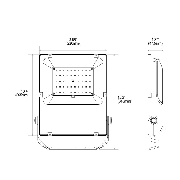 FUTT02 Outdoor 50W RGB+CCT LED Floodlight