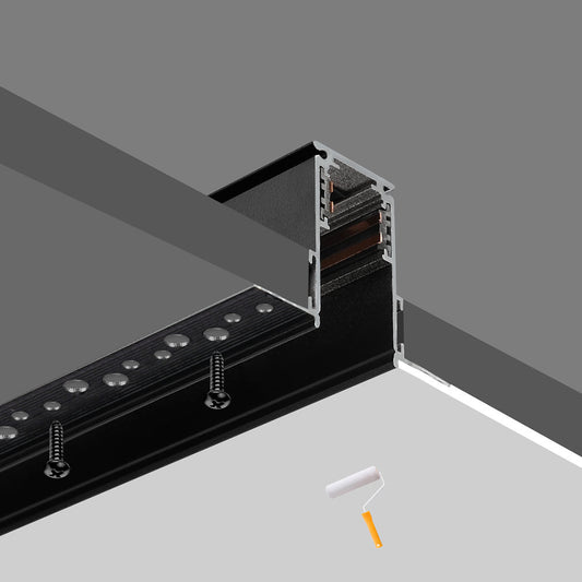 AM-MR-20P15 - 20 Style Plastering Mounted Magnetic Rail