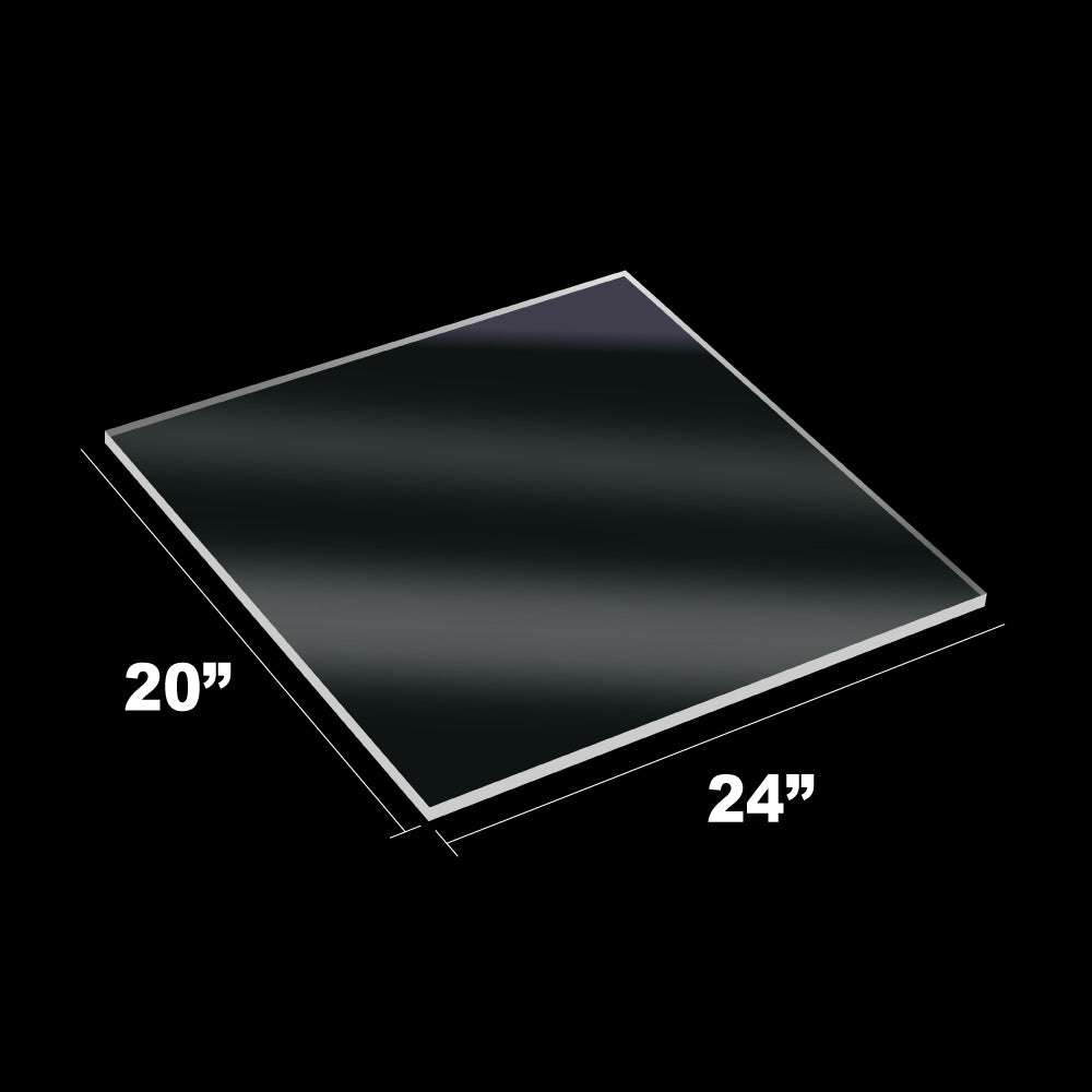 5 Pieces Clear Acrylic Sheet Plexiglass - 3/16" (5mm) Thick, Use for Craft Projects, Signs, DIY Projects and More