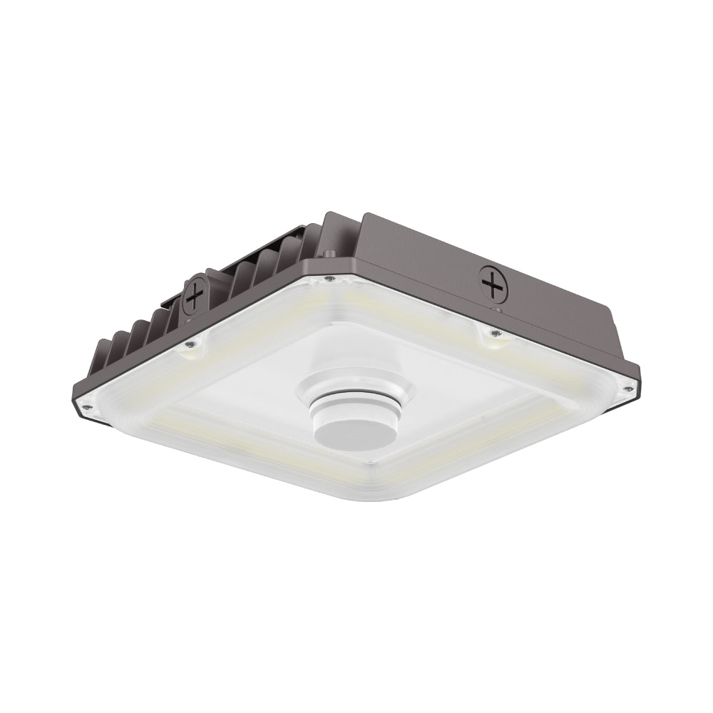 LED Canopy Light, 135LM/W, 3000~5000 CCT & 40~75 Wattage Adjustable, DLC 5.1 UL Listed