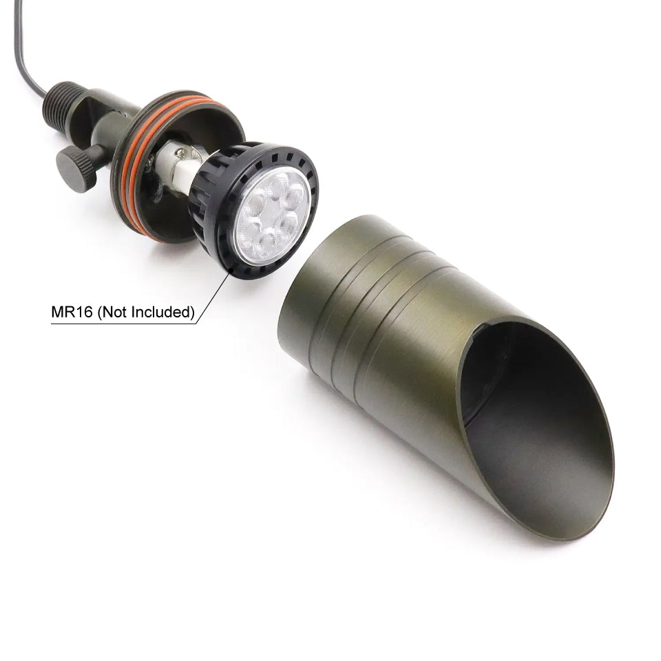 LT2100 Die-cast Brass Low Voltage Landscape Spotlight