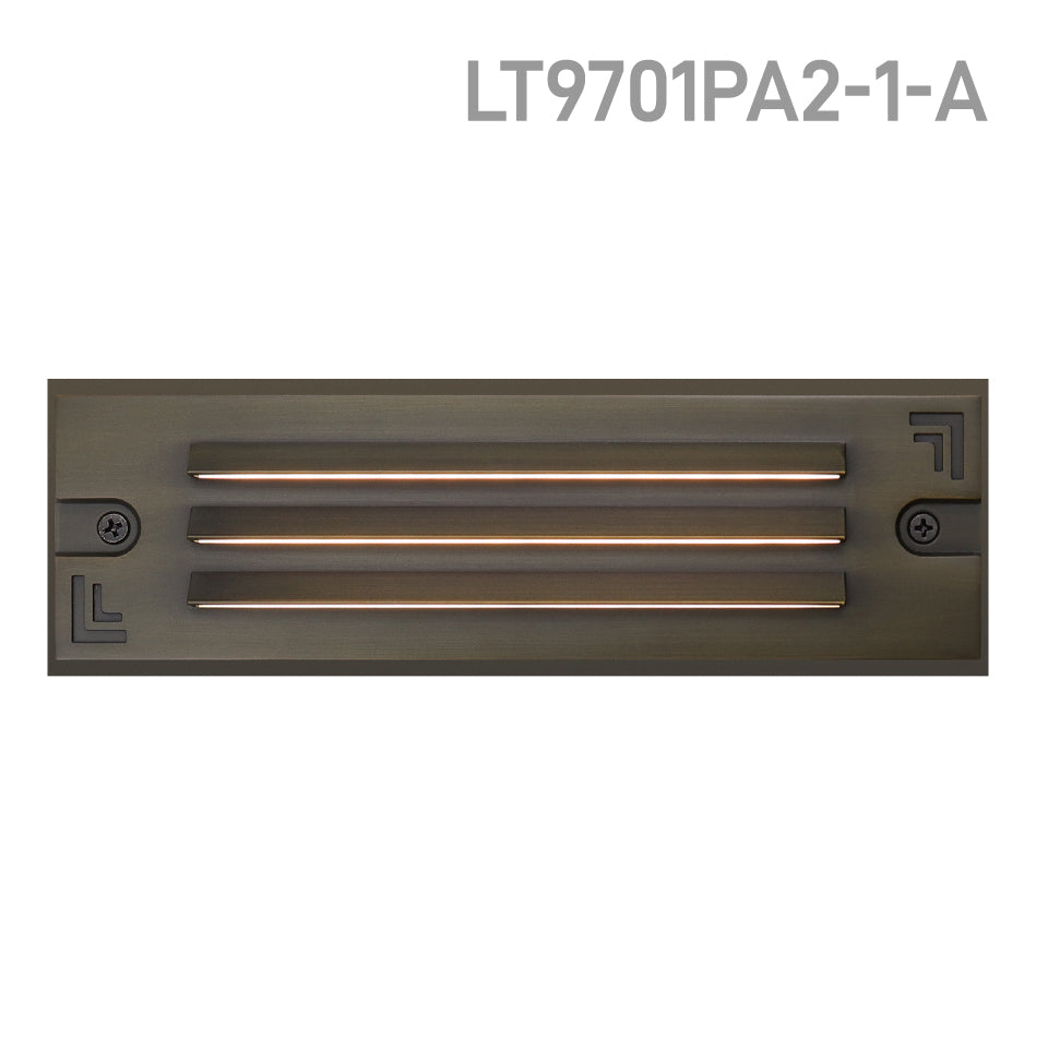 LT9701PA Die Cast Brass Grating RGB CCT Tunable Smart Step Light