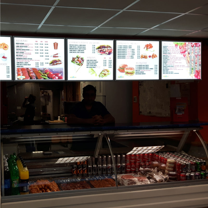 Lumi Single Sided Lighting Slim Panel Sign and Custom Film Printing