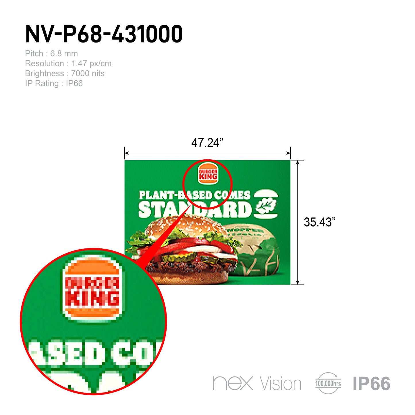 P6.8 Outdoor HD LED Digital Signage - NEX Vision