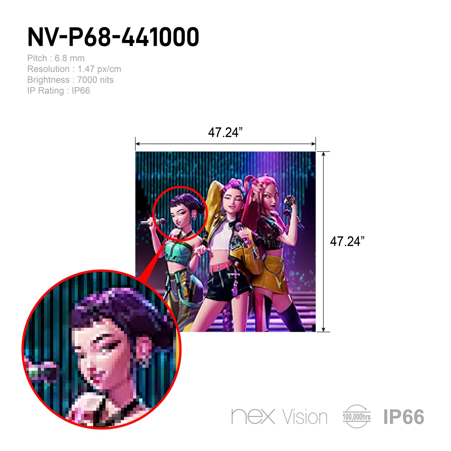 P6.8 Outdoor HD LED Digital Signage - NEX Vision