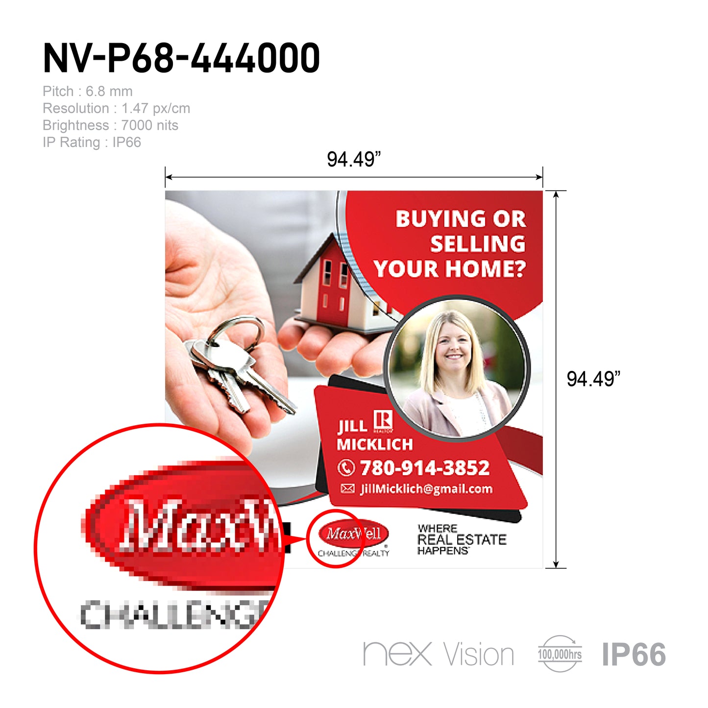 P6.8 Outdoor HD LED Digital Signage - NEX Vision