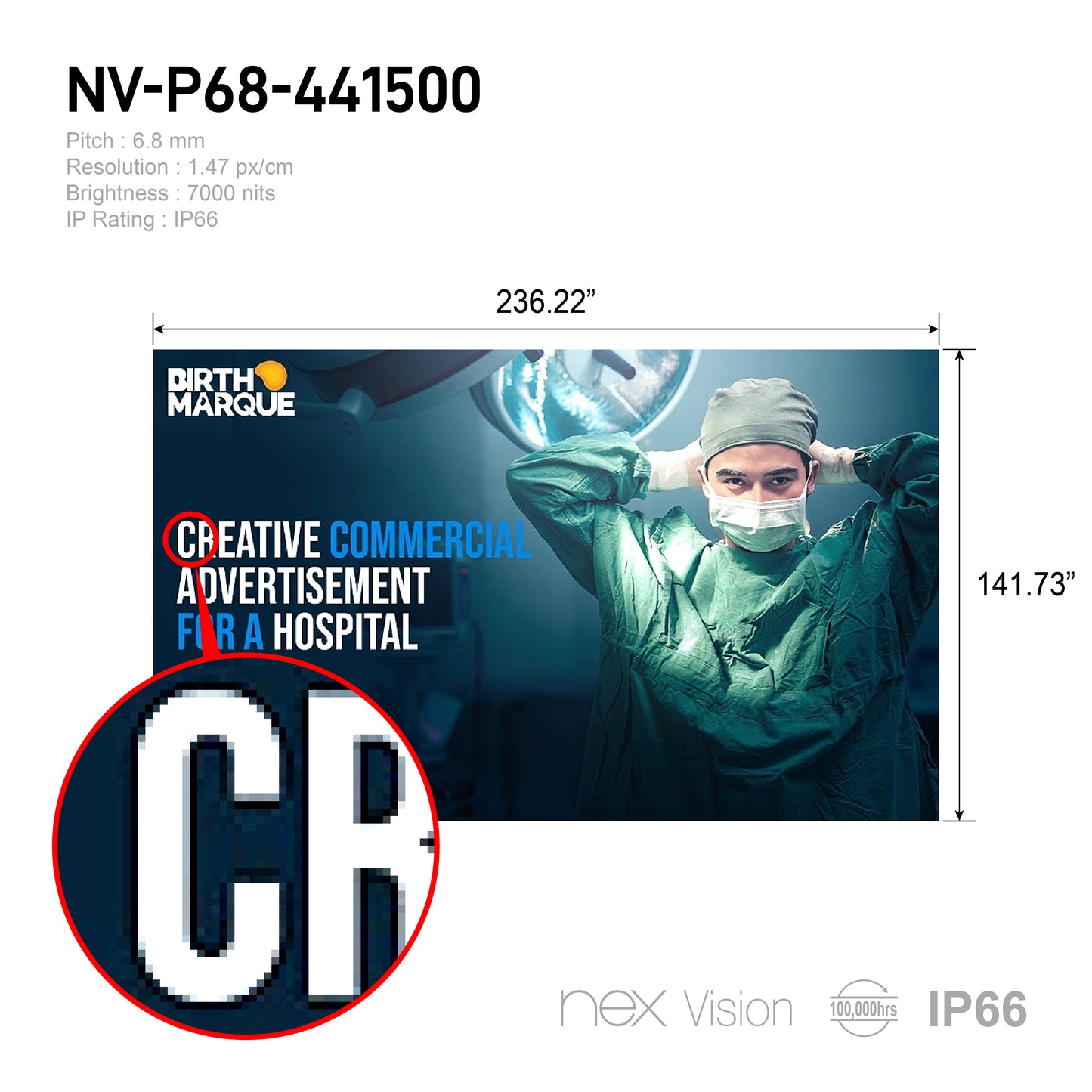 P6.8 Outdoor HD LED Digital Signage - NEX Vision