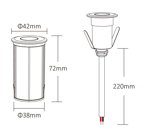 PLC-RD1 - 2W RGBW LED Underground Light (PLC)