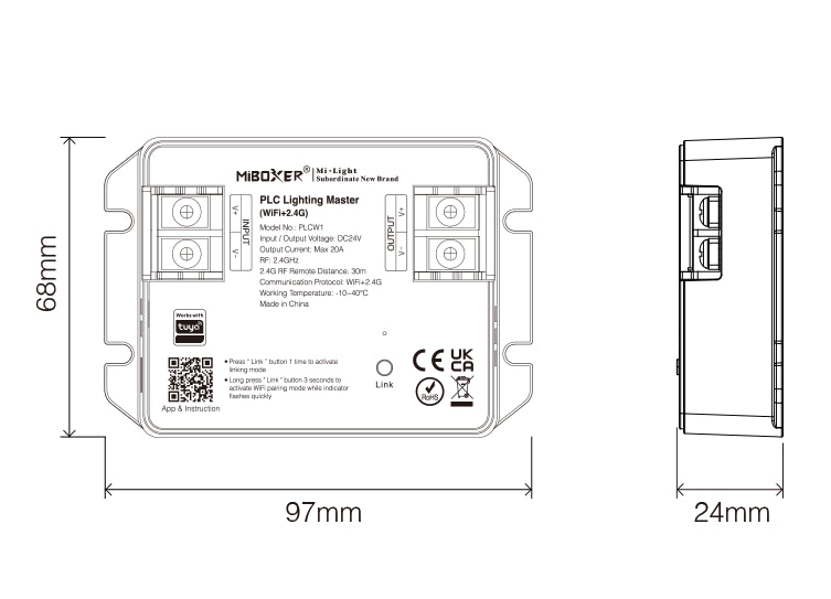 PLCW1 - PLC Lighting Master (WiFi+2.4G)