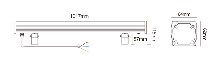 RL2-48 - 48W RGB+CCT LED Wall Washer Light (2.4GHz)