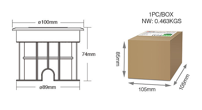 SYS-RD1 Outdoor 5W RGB+CCT LED Underground Light (Subordinate Lamp)