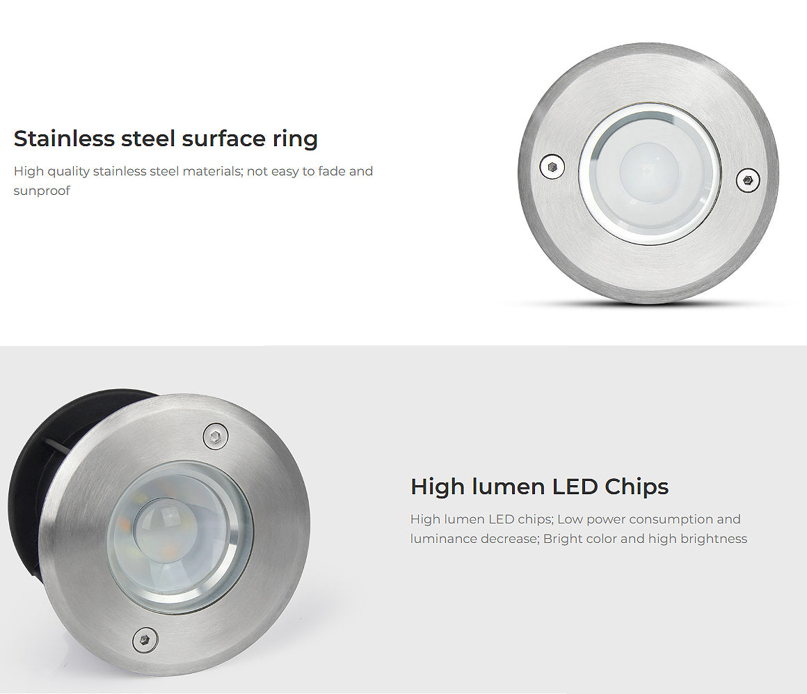 SYS-RD1 Outdoor 5W RGB+CCT LED Underground Light (Subordinate Lamp)