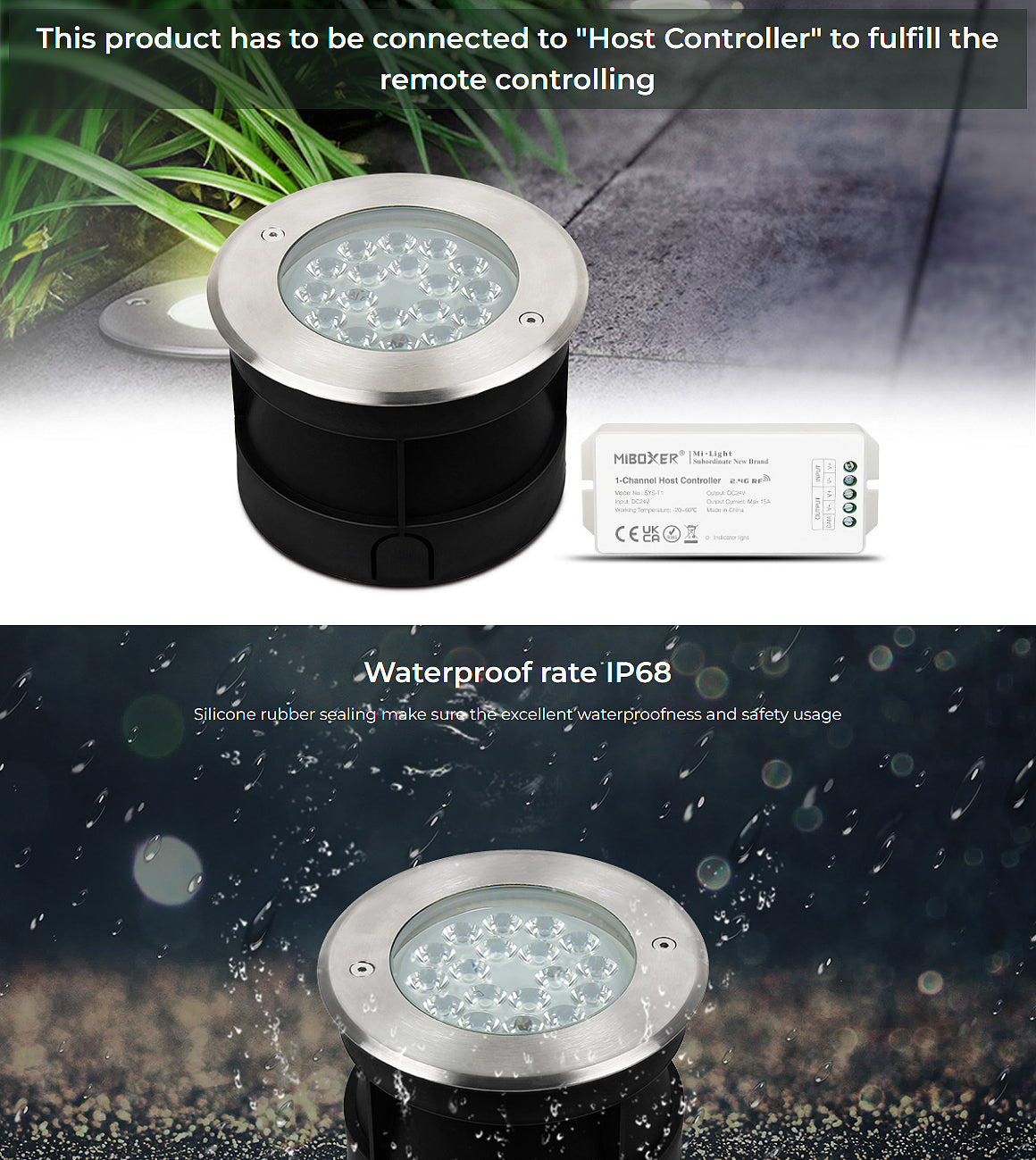 SYS-RD2 Outdoor 9W RGB+CCT LED Underground Light (Subordinate Lamp)