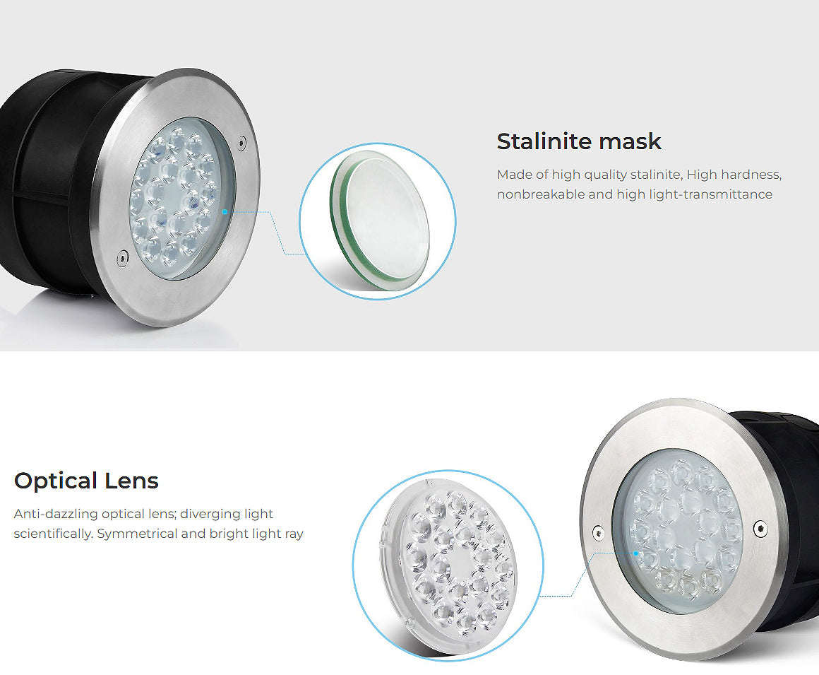SYS-RD2 Outdoor 9W RGB+CCT LED Underground Light (Subordinate Lamp)