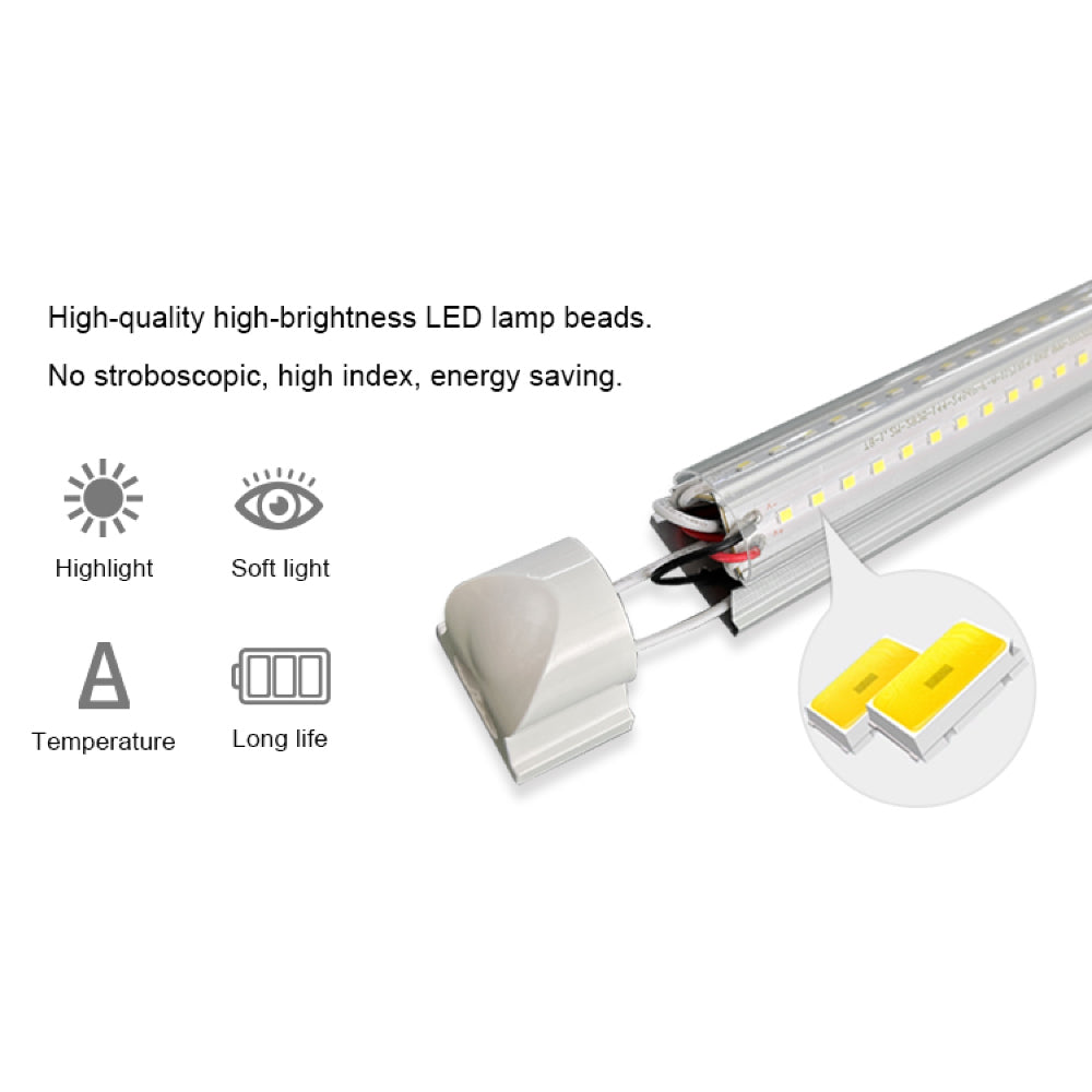 ALI LED V-Shape T8 Shop Light, High Output, Linkable, ETL/DLC Certified