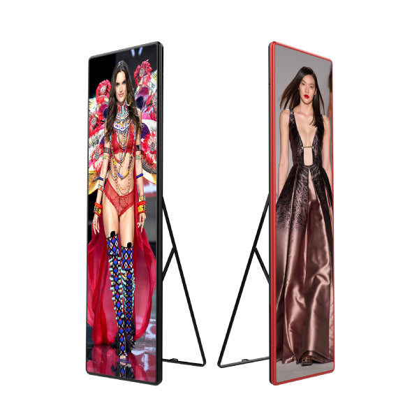 P2.5 Advertising Poster Indoor Standing Digital Signage 76.54" x 22.7" x 1.4"