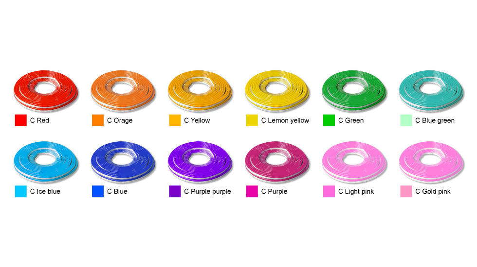 LN-0818 Series LED Neon 12V - 4W/ft, Included End Cap(10'/4pcs)