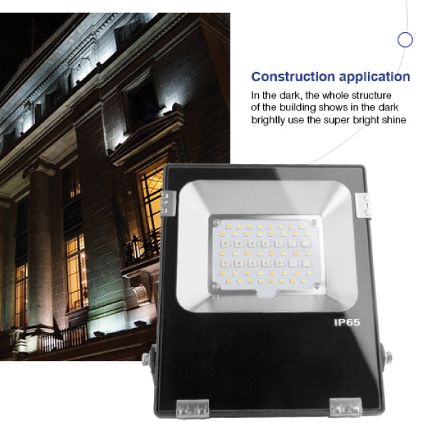 FUTT04 Outdoor 20W RGB+CCT LED Floodlight