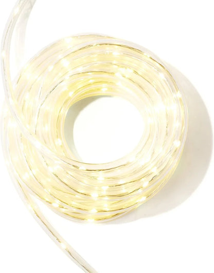 LED Rope Lights Outdoor - 25 Feet, Warm White, 152 Bright LEDs