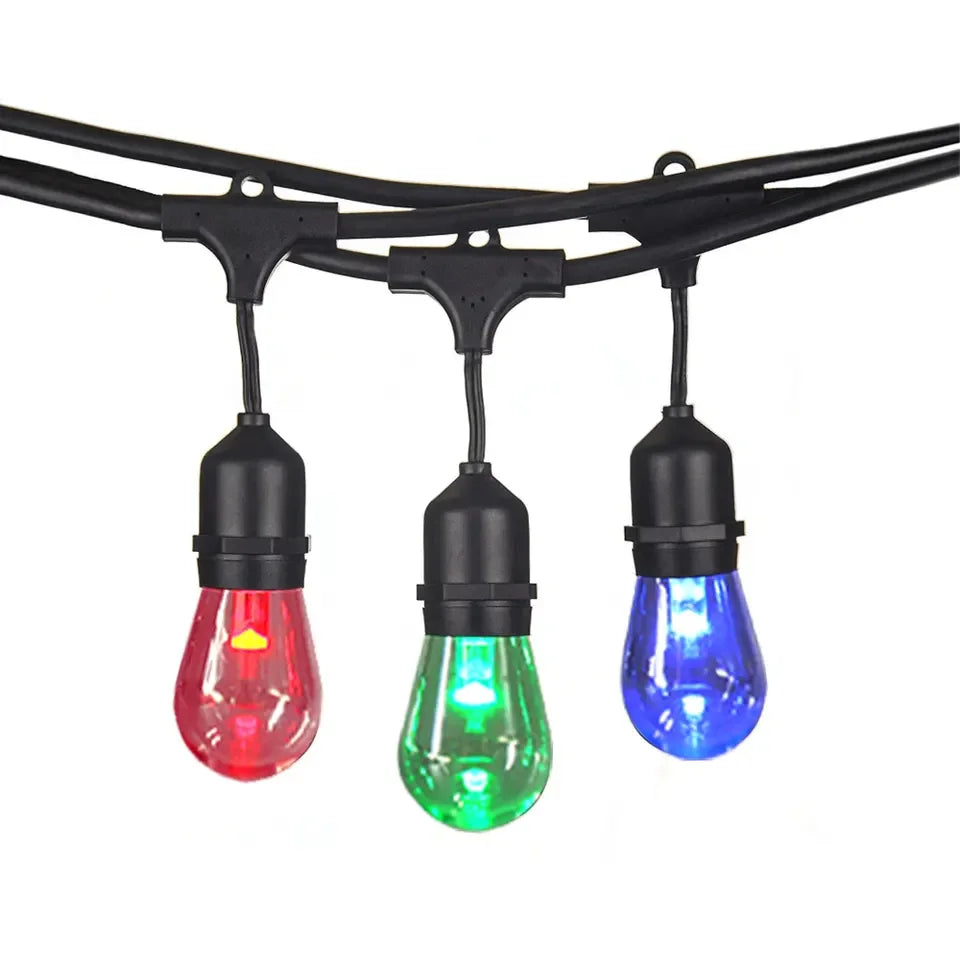RGBW 64 ft. Patio Stringer - (32) Household Medium Sockets - Bulbs Not Included