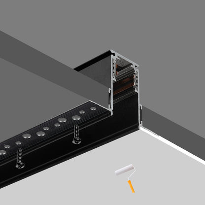 AM-MR-20P15 - 20 Style Plastering Mounted Magnetic Rail