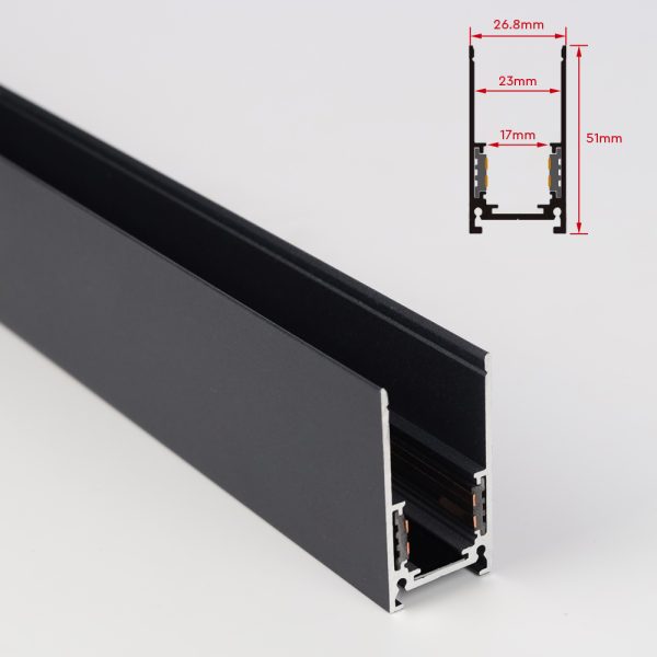AM-MR-20S15 - 20 Style Surface Mounted Magnetic Rail