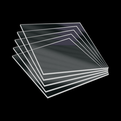 5 Pieces Clear Acrylic Sheet Plexiglass - 3/16" (5mm) Thick, Use for Craft Projects, Signs, DIY Projects and More