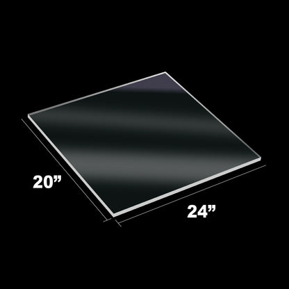 5 Pieces Clear Acrylic Sheet Plexiglass - 3/16" (5mm) Thick, Use for Craft Projects, Signs, DIY Projects and More