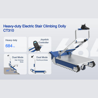 684lbs Electric Heavy Duty Stair Climbing Dolly CT310
