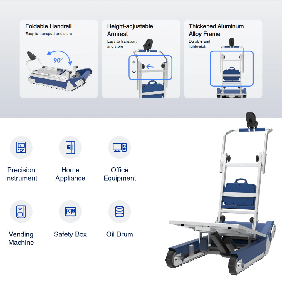 684lbs Electric Heavy Duty Stair Climbing Dolly CT310