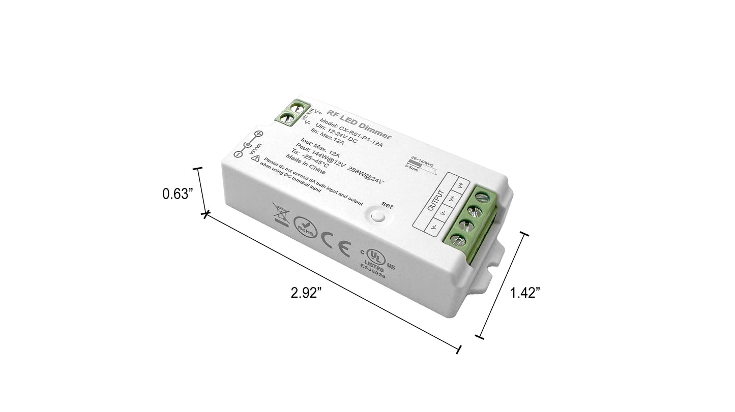 UL 2.4G RF LED Dimmer Controller, UL