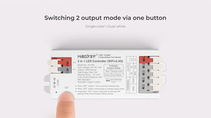 E2-WR 2 in 1 LED Strip Controller (WiFi+2.4G) Screw Free