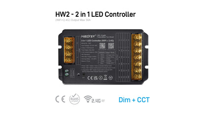 HW2 - 2 in 1 LED Controller (WiFi+2.4G) Output Max 30A