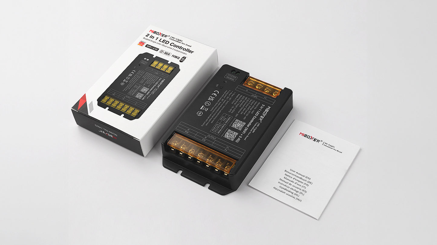 HW2 - 2 in 1 LED Controller (WiFi+2.4G) Output Max 30A