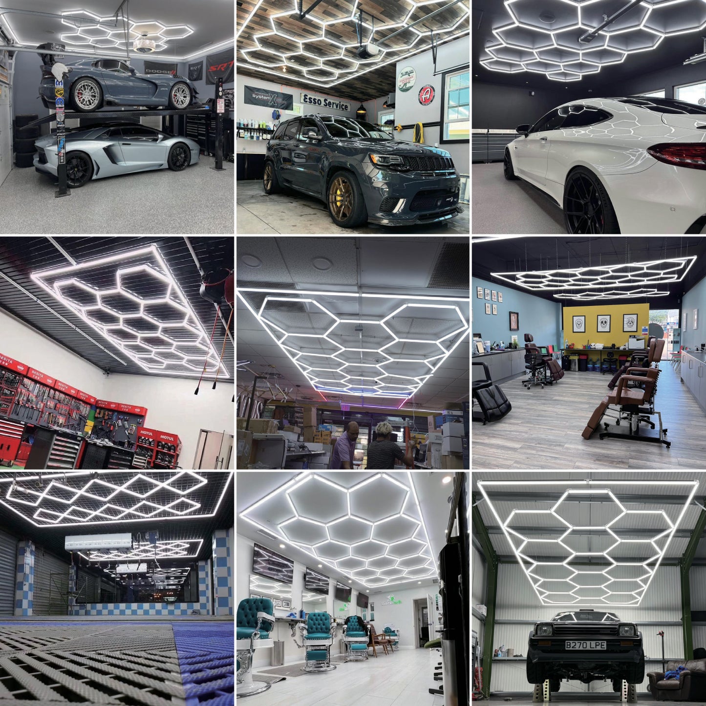 Hexagon LED Lighting Pentacle Style NE-P03-A0565, 420W, 6500K