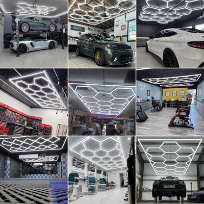 Hexagon LED Lighting Pentacle Style NE-P03-A0565, 420W, 6500K