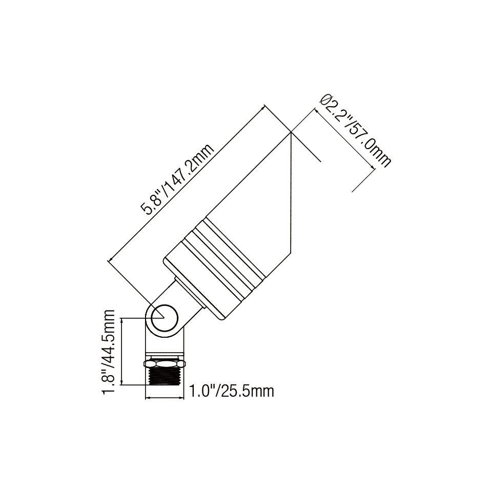 LT2100 Die-cast Brass Low Voltage Landscape Spotlight
