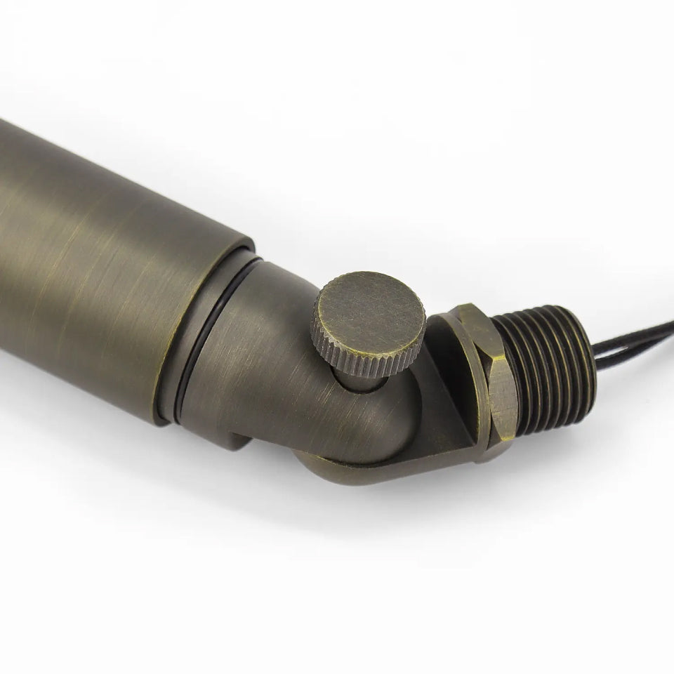 LT2104 Adjustable Shroud MR8 Die-Cast Brass Landscape Spotlight