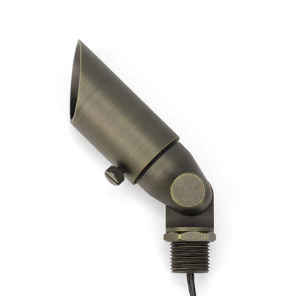 LT2104 Adjustable Shroud MR8 Die-Cast Brass Landscape Spotlight