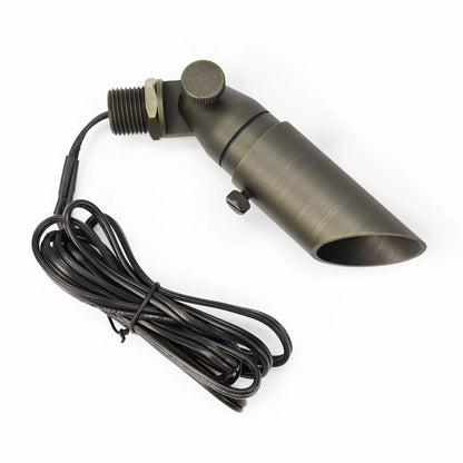 LT2104 Adjustable Shroud MR8 Die-Cast Brass Landscape Spotlight