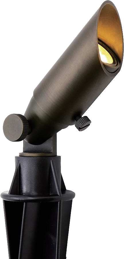 LT2104 Adjustable Shroud MR8 Die-Cast Brass Landscape Spotlight