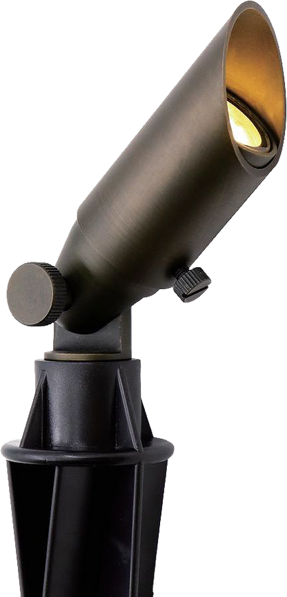 LT2104 Adjustable Shroud MR8 Die-Cast Brass Landscape Spotlight