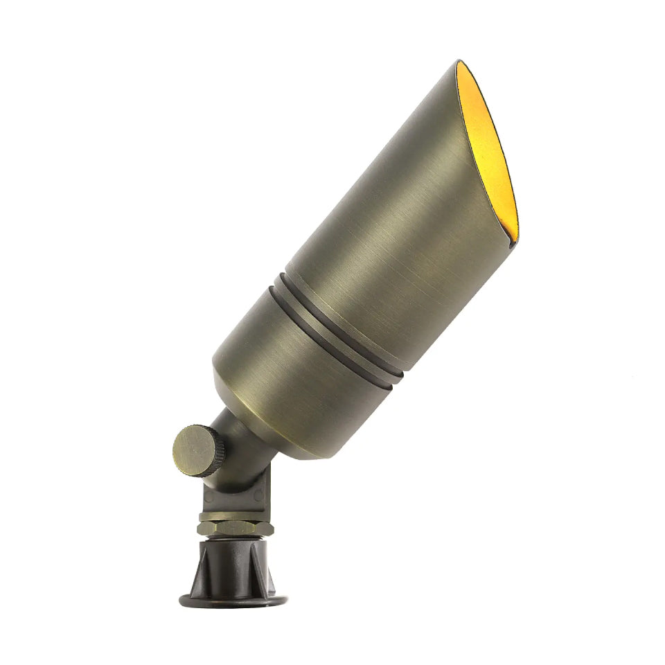 LT2107 Heavy-Duty Die-Cast Brass Low Voltage Landscape Spotlight
