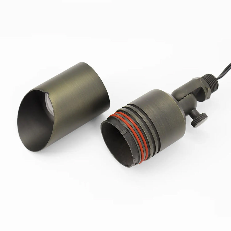 LT2107 Heavy-Duty Die-Cast Brass Low Voltage Landscape Spotlight