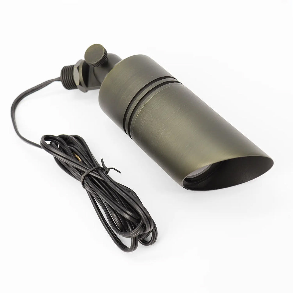 LT2107 Heavy-Duty Die-Cast Brass Low Voltage Landscape Spotlight