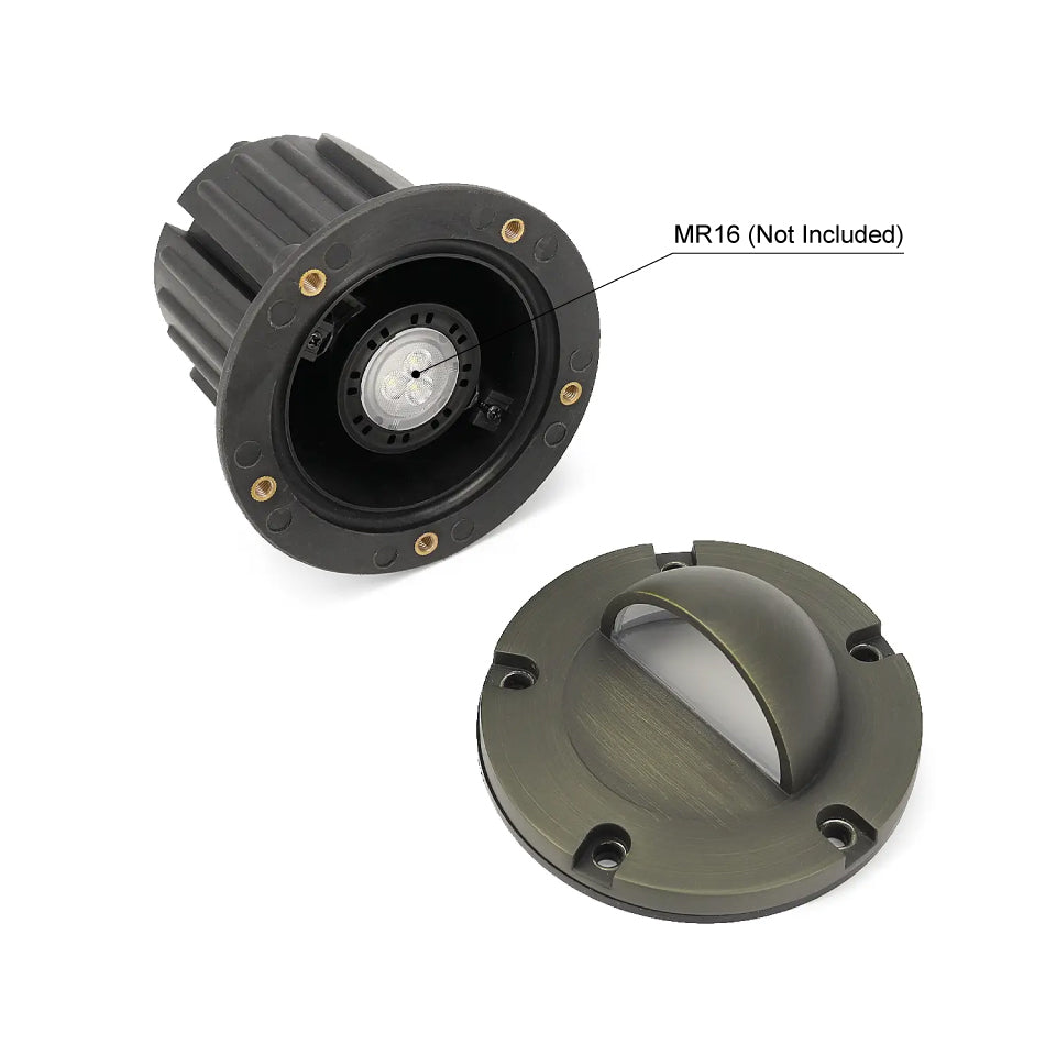 LT2203A Domed Half Lid In Ground Well Light