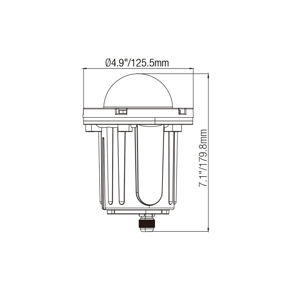 LT2204B Two Direction Turret In Ground Well Light