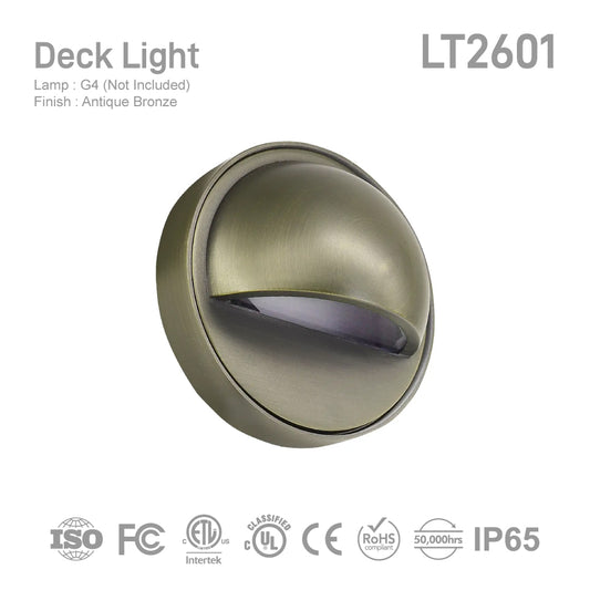 LT2601 Die Cast Brass Deck Light
